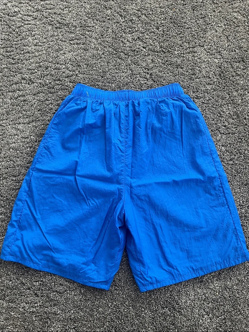 Nike Boy’s Royal Blue Woven Athletic Shorts with White Logo